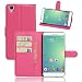 Produktbild Bluboo Maya Hülle, Forhouse [Magnetverschluss][Ultra Slim Fit] Flip Case PU Leder Brieftasche mit Card Slots Ganzkörperschutz [Flip Stand] Cover für Bluboo Maya (Pink)