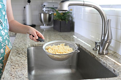 Cucinare Lebensmittel-Sieb Premium-Set Edelstahl Feines Sieb, Abtropfsieb – 3 Größen - 4