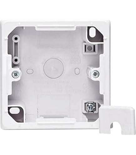 Simon 10 Aufputzbox – Schwarz, Für Unterputz-Serie, IP20