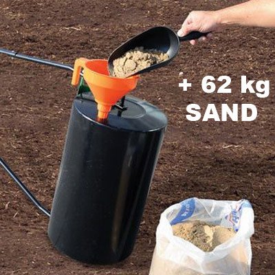Walze Rasenwalze Handwalze Gartenwalze aus Metall, befüllbar – POW 63890 - 5