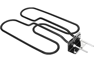 KISTRBA Élément chauffant 66631 Compatible avec les grilles électriques Weber Q140 Q1400, éléments chauffants en acier inoxydable 2200 W, référence OE# 80342, 80343, 65620