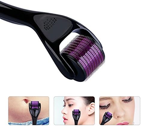 Dermaroller TITANIUM for Face and Body Promotional Offer New for 2017 Professional High Quality 3-in-1 kit; Choice of 2 colours (Black)