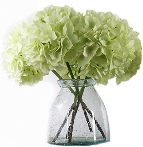 2 Bouquet 42CM/16.5" Artificial Hydrangea,Richera Fabric Artificial flowers Silk Flower Fake Arrangement Room Hydrangea Wedding Hold Flowers