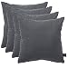 Produktbild Multistore 2002 4er Set Palettenkissen, Polsterkissen, 45x45cm, Castor Grey, Baumwollbezug mit Reißverschluß - Bodenkissen Sitzkissen Zierkissen