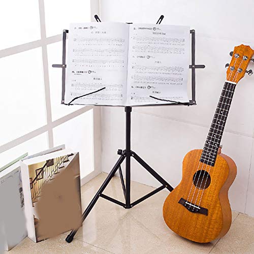 Preisvergleich Produktbild Tellaboull Für professionelle Faltbare kleine Notenständer Stativhalterung Musikinstrument zum Sitzen oder Stehen