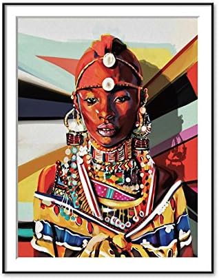 Say Hello Wall Picture,Jeep Walled Woman Unframed Canvas Animals Art Oil Painting Picture,Home Wall Printing Poster Décor(M)