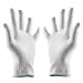 Produktbild Schnittfest Handschuhe Küche Sicherheit Cut Proof Handschuh Fleisch Fisch Schneiden Handschuhe Level 5 Schutz Lebensmittelqualität für Fische Schneiden von Gemüse zum Obst Reiben Carving, weiß