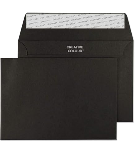 Clairefontaine 55835C, doos met 200 zelfklevende enveloppen, formaat DL (11 x 22 cm), 120 g/m², kleur: zwart, uitnodiging voor evenementen en overeenkomst, Pollen-serie, glad papier van hoge kwaliteit Clairefontaine 55835C, doos met 200 zelfklevende enveloppen, formaat DL (11 x 22 cm), 120 g/m², kleur: zwart, uitnodiging voor evenementen en overeenkomst, Pollen-serie, glad papier van hoge kwaliteit