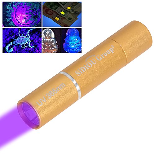 Sidiou Group UV 365nm Mini-Taschenlampe LED-Leuchtstoffmittel Detektor Lichter UV-LED-Taschenlampe mit 14500 600mAh Lithium-Batterie - 6