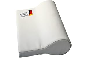 ‎PROMAFIT Promafit Nackenkissen ölabweisend und wasserabweisend für die Massage mit Feinzellschaumstoff und PU-Bezug als Nackenstützkissen für die Massageliege (Weiß)