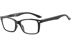 Suertree Occhiali da Lettura Presbiopia Uomo Montatura Occhiali da Vista Donna Cerniera a Molla Occhiali Computer Aiuto visivo 0,0X a +3,5X