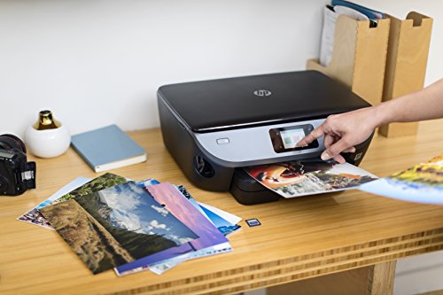 HP ENVY Photo 7130 Multifunktionsdrucker (Fotodrucker, Scanner, Kopierer, WLAN, Airprint) mit 4 Probemonaten HP Instant Ink inklusive,Schwarz