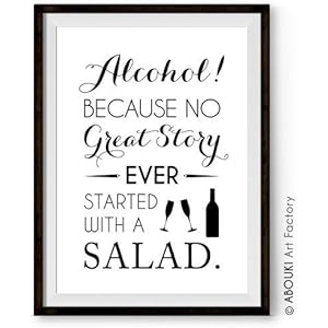 ABOUKI lustiger Kunstdruck - ungerahmt - 