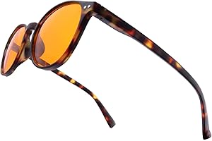 OKH profesionales gafas bloqueo luz azul 99% redondas retro para gamers juegos, antifatiga antirreflejos anti-UV y fatiga visual