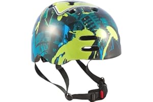 Sport Direct™ "No Bounds™" BMX Bicycle Bike Helmet Blue/Green 55-58cm CE EN 1078:2012 Approved