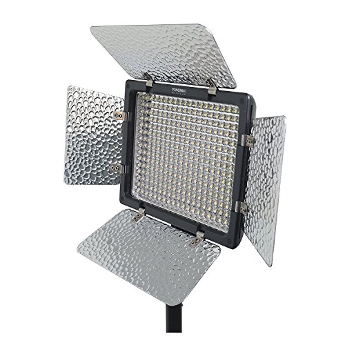 Yongnuo YN-300 III LED lumi  re r  glable 3200k-5500k Temp  rature de couleur pour DSLR Canon Nikon Olympus Pentax Samsung Sony avec Fonctionnement du t  l  phone    distance IR   un stylo de nettoyeur