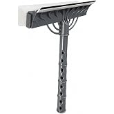 &Ccedil;ift Taraflı S&uuml;ngerli Cam Sil Aparatı 22 cm &Ccedil;ek&ccedil;ekli Temizlik Aleti Ergonomik Saplı Pencere Duşakabin Ayna Ara&ccedil; Camı Fayans M