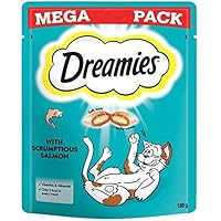 dreamies gato Tratamiento salmón Mega Pack 180 g (Paquete de 6)
