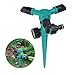 Produktbild Garten Sprinkler, Automatische Rasen Wasser Sprinkler, 360 Grad 3- Arm Rotierende Sprenger Bewässerung Rasensprenger Kreisregner Sprinkler Garten Rasen Sprüher Rocker Düsen