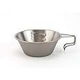 Snow Peak E-104 Titanium Backpackers Cup, Silver, D 4. 8" H 1. 75" 10. 9 fl. oz.