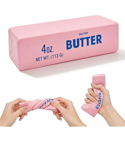 Squishy Anti Stress,Jouets Anti-Stress en Forme de Bâtonnets Beurre,Ultra Doux et à Lent,Fidget Squeeze Toy,Beurre Squishy Stick pour Enfant et Adulte pour Bureau École Apaisement
