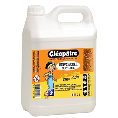 Cleopatre VI5L Colle blanche vinylique/Bidon de 5 litres de colle