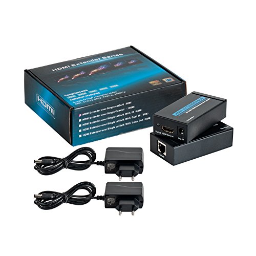 HDMI Extender, Mactis 197ft HDMI Signal Extenders über CAT5e/6 UTP/STP Ethernet Kabel Unterstützung 3D 1080P (60m/197ft, Transmitter + Receiver) - 7