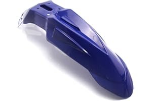 ALCHEMY PARTS Motorbike Front Mudguard Fender for Supermoto, Motocross, Trail Bike and Off-Road Adventure Bikes | Ideal Motorcycle Splashguard to fit various Honda Kawasaki Suzuki Kawasaki KTM Models | Blue