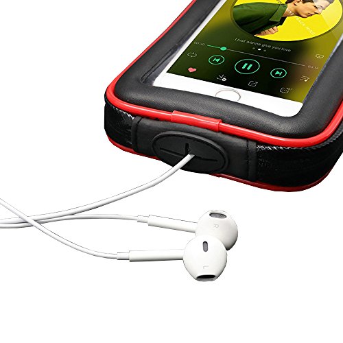 ICOOM Supporto per SmartPhone impermeabile universale V2 di montaggio manubrio della moto, bicicletta Custodia impermeabile con per GPS, Apple, Android, Smartphone, iPhone 6S / 6/ 6 Plus, Samsung Gala (XL)