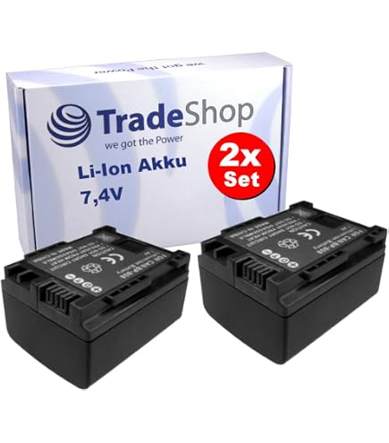 Trade-Shop Kamera Li-Ion Akku 2100mAh ersetzt BP-808 BP-809 BP-819 BP-827 für Canon FS-11 HF-10 HF-100 HF-11 HD HG-20 HG-21 Legria FS19 FS20 FS21 FS22 FS37