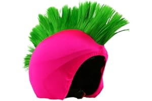 COOLCASC Pink Punk - Universal Helmet Cover – Customise your helmet with a funny and flashy protective cover - One size fits all