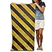 Produktbild KIMIOE Badetücher Duschtücher Strandtücher Black Yellow Zebra Striped Print Beach Towels Luxury Soft Eco-Friendly Printing Design Outdoors,Non-Toxic décor 31"x 51"in