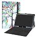 Produktbild LiuShan HP Chromebook x2 12-fXXX Series 2-in-1 hülle, Folding PU Leder Tasche Hülle Case mit Ständer für HP Chromebook x2 12-fXXX Series 2-in-1 (wie 12-f014dx) (12,3 Zoll) Android Tablet PC,Love Tree