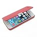Produktbild MTRONX iPhone SE Hülle, iPhone 5 Hülle, iPhone 5s Hülle, trade; Magnetisch Dünn Leder Folio Flip Klapphülle Etui Schutzhülle Tasche Case Cover für Apple iPhone SE, iPhone 5s iPhone 5 - Rot(MG-RD)