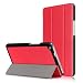 Produktbild Huawei MediaPad M3 Lite 8 Hülle-Xuanbeier Ultra Dünn und Leicht PU Leder Schutzhülle mit Standfunktion und Auto Aufwachen/Schlaf Funktion für Huawei MediaPad M3 Lite 8(Rot)