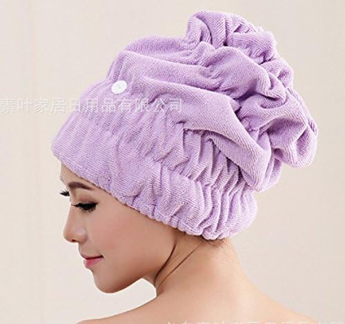 NewArleans Women's Soft Hair-drying Cap Towel Hair Hat Quick Dry Bath SPA Towel Hairdressing Hood