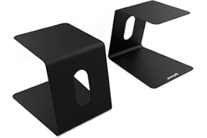 Audibax Neo STM-50 - Supporto da Tavolo per Altoparlanti - Supporto per Monitor da Studio - Altezza Fissa di 23 cm - Peso Massimo Supportato di 8,5 kg - Compatibilità Universale con Altoparlanti HiFi