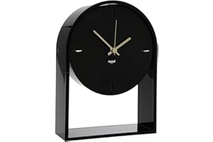 Kartell Air du Temps Orologio, Nero, 21.5 x 8 x 30 cm