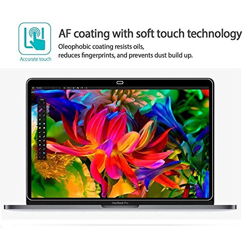 2016 Neuestes MacBook Pro Retina 38,1 cm mit Touch Bar Laptop Displayschutzfolie, 9H Härte Full Deckung Tempered Glass Screen protectora für 15,4 MacBook Pro 38,1 cm A1707) - 4