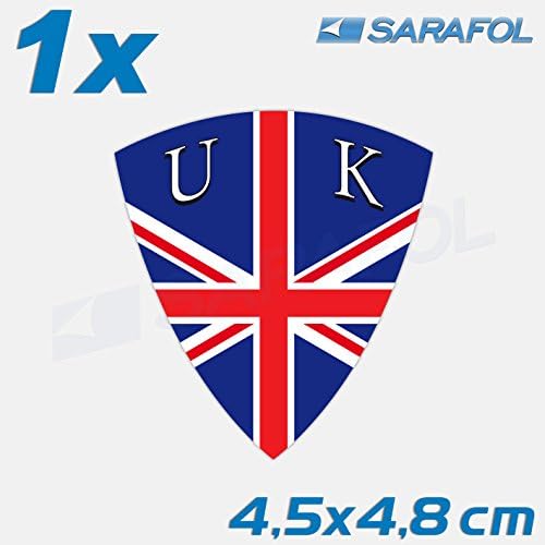 1 x Sticker Emblem 104 UK United Kingdom of Great Britain Sticker 4.5 x 4.8 CM