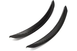 LSGGTIM 2 Stück Radlauf Verbreiterung Kotflügelverbreiterung Schmutzfänger Radlaufleiste Universal Auto Radlaufverbreiterung Verbreiterung Carbon Schwarz Auto Rad Schutz Dekoration, 25cm