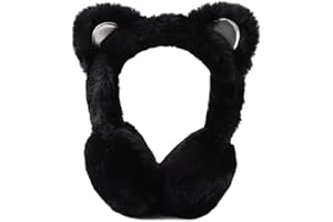 Pesaat Kinder Ohrenwärmer Winter aus Weichem Plüsch Mädchen Wärmendes Ohrenschützer mit Süße KatzeÖhrche