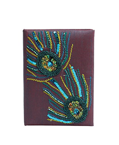 storeindya Printed 2019 Handmade Diary Journal Hand Crafted with Hardbound Fabric Cover (Hand Embroidered)