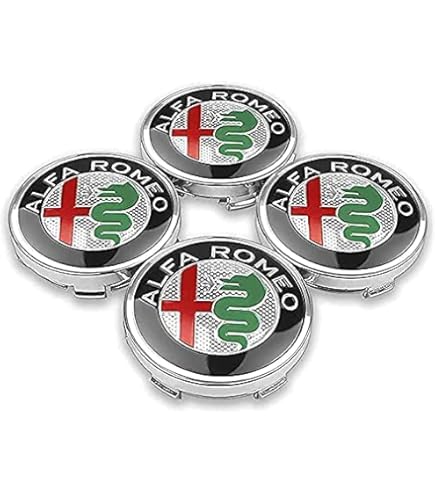 Stemma 74mm 147 156 159 2 Stemmi Adesivi ALFA ROMEO 74 Mm - Per 147, 156, 159, Giulietta, Mito, Anteriore/posteriore Logo Alfa Romeo Anteriore Posteriore 74mm