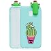Produktbild xifanzi Weich Silikon Hülle für Galaxy J730/J7 Pro 2017 Hülse 3D Kaktus Design TPU Zurück Bumper Schutzhülle Samsung Galaxy J7 (2017) J730 J7 Pro Back Case Flexible Etui Schön Karikatur Entwurf Weiche Ultra Schlank Back Case Hülse Gummi Dünn HandyTasche Handyhülle für Samsung Galaxy J7 2017 (SM-J730) (2017 Version)