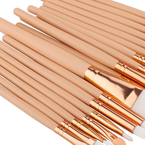 Jamicy® 20pcs Make-up Pinsel Foundation Augenbraue Eyeliner Blush Kosmetik Concealer Pinsel - 4