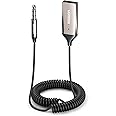 UGREEN Ricevitore Bluetooth 5.3 per Auto con Jack AUX da 3,5mm e Adattatore Audio Wireless USB con Microfono Incorporato e Ca