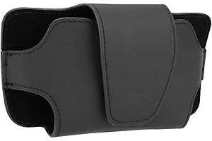 LFOTPP Boîte de Rangement pour Lunettes de Soleil et Porte-Lunettes à Clip pour Pare-Soleil de Voiture, Support de Lunettes de Soleil, Étui de Rangement en Cuir (Noir)