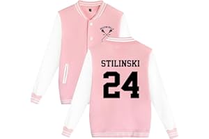 OUHZNUX Teen Wolf Stilinski 24 Lahey 14 McCall 11 Dunbar 9 Hockey Uniform Druck Herfst Winter Unisex Jeugdige Kleding Honkbal Uniform