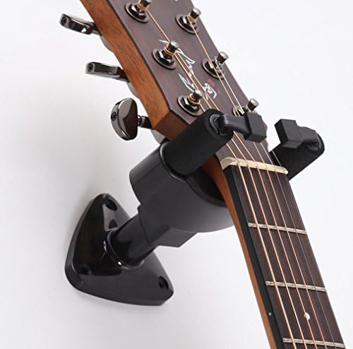 Zepthus® Guitar Hanger Auto Lock Rack Hook Holder Wall Mount Bracket Home Studio Display Fits All Size Guitar, Acoustic, Bass, Mandolin, Banjo (Not-self Locking)